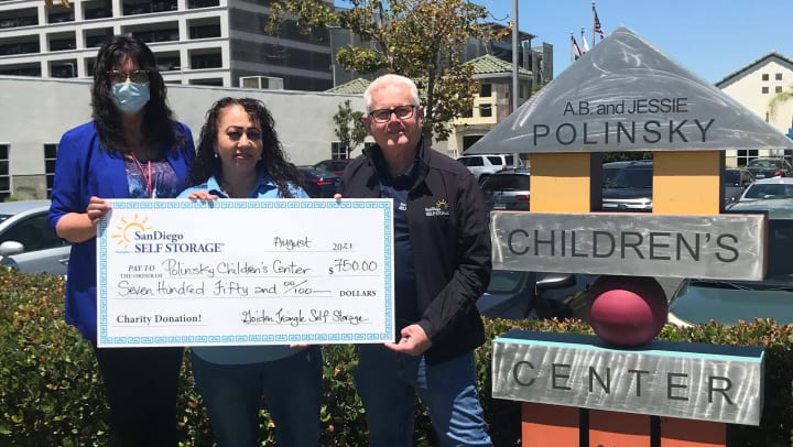 Golden Triangle Self Storage donated to The Polinsky Children