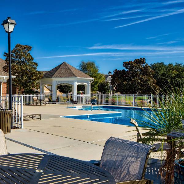 Pool patio at Magnolia Chase, Virginia Beach, Virginia