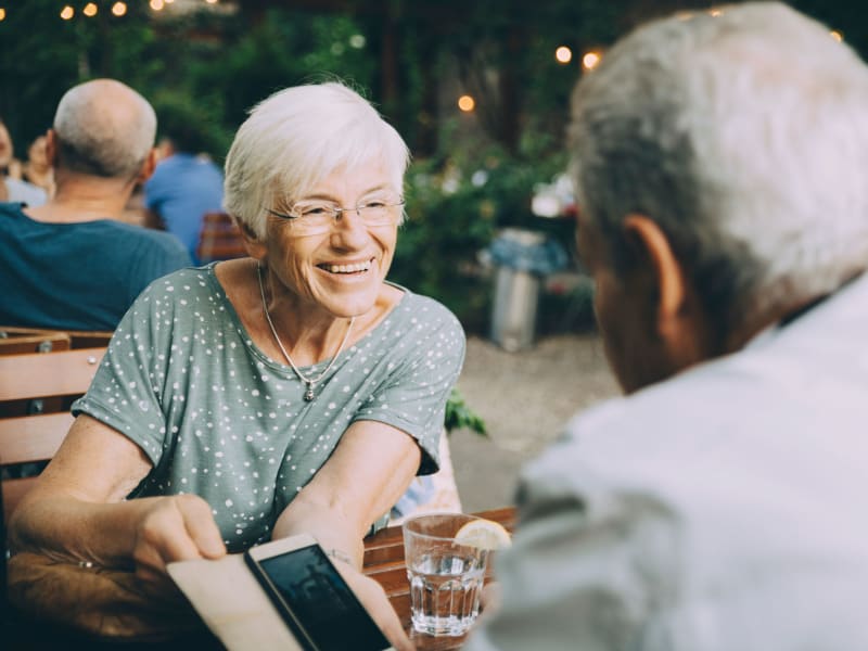 Residents enjoying eachother's company at Retirement Ranch in Clovis, New Mexico