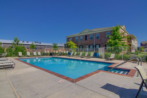 Resident only pool at Traditions at Westmoore in Oklahoma City, Oklahoma
