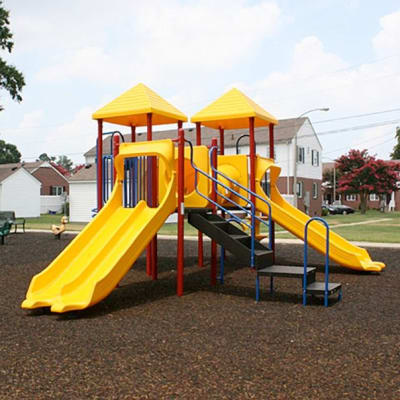 a covered playgorund at Stanley Court in Portsmouth, Virginia