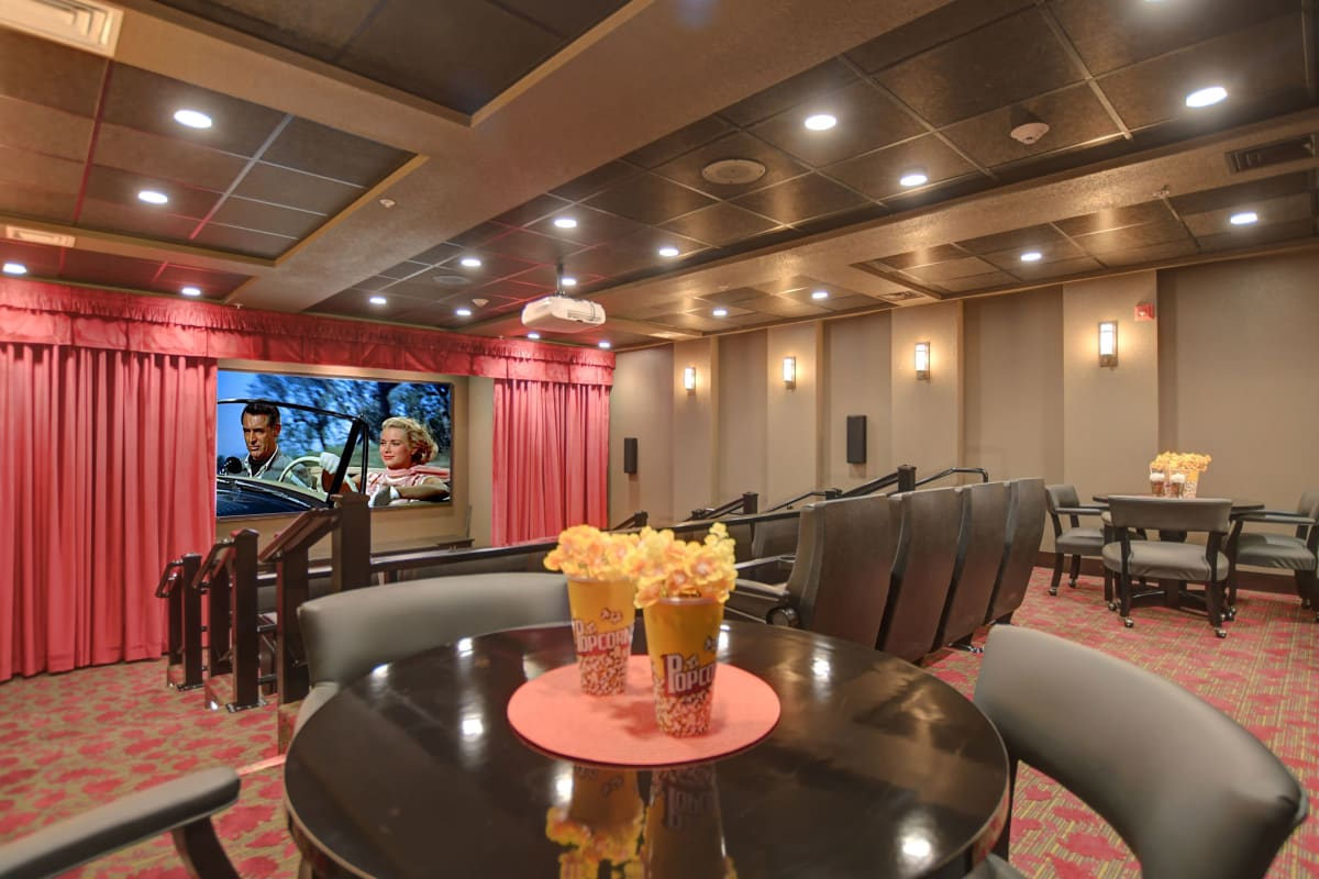 Theater at Osprey Heights Gracious Retirement Living in Valrico, Florida