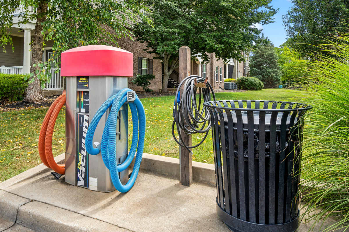 Car clean station at Renaissance at Peacher's Mill in Clarksville, Tennessee