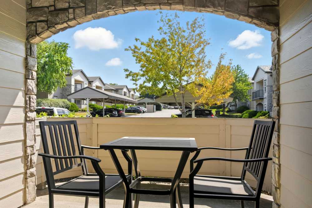 Balcony or patio at The Highlands in Overland Park, Kansas
