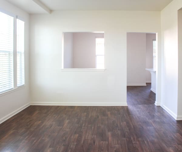 Apartment interior with wood floors at Miramar PQ in San Diego, California