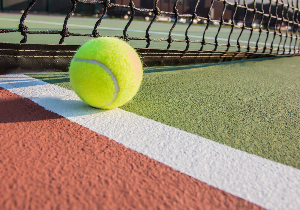 Tennis court at Sienna Heights Apartments apartment homes in Lancaster, California