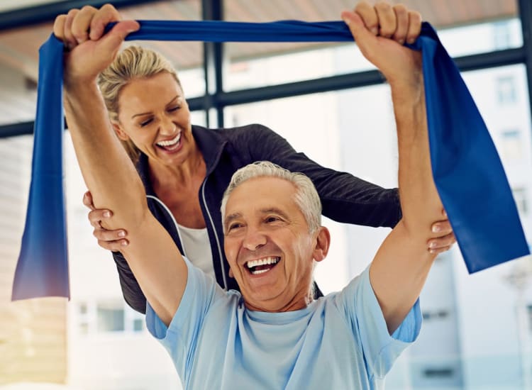 Residents exercising at Mendenwood in Memphis, Tennessee