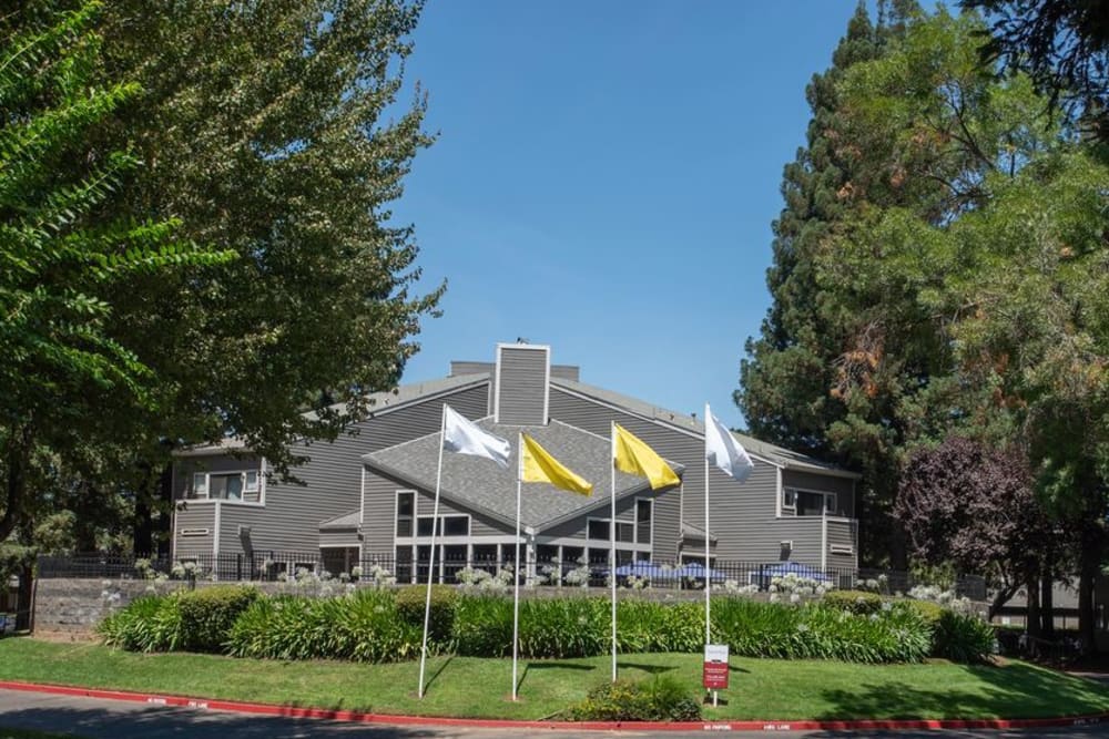 Leasing office building at Zinfandel Ranch Apartments in Rancho Cordova, California