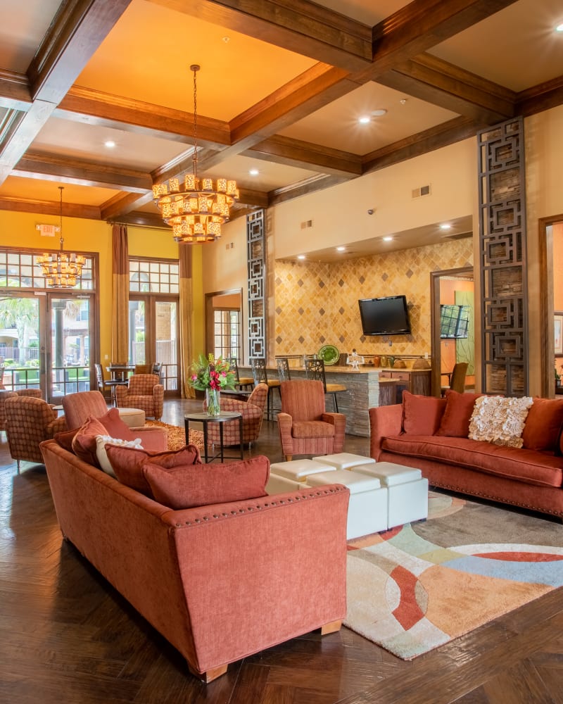 Lobby at Woodland Hills in Humble, Texas