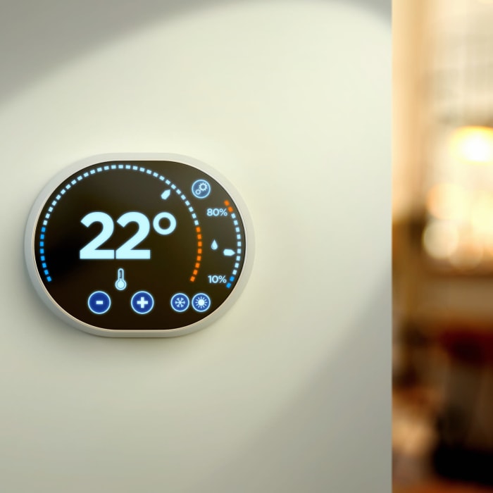 Smart thermostat in home near YourSpace Storage @ Hickory in Bel Air, Maryland