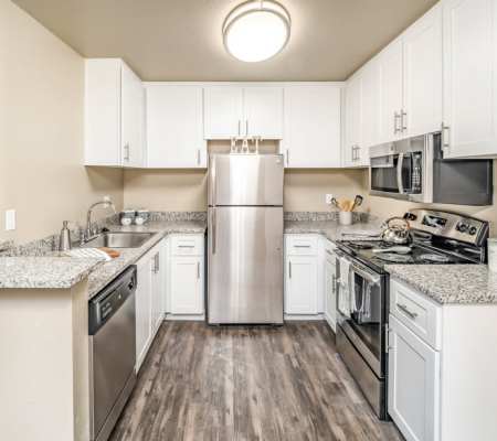 Luxury kitchen at Cameron Oaks Apartment Homes in Cameron Park, California