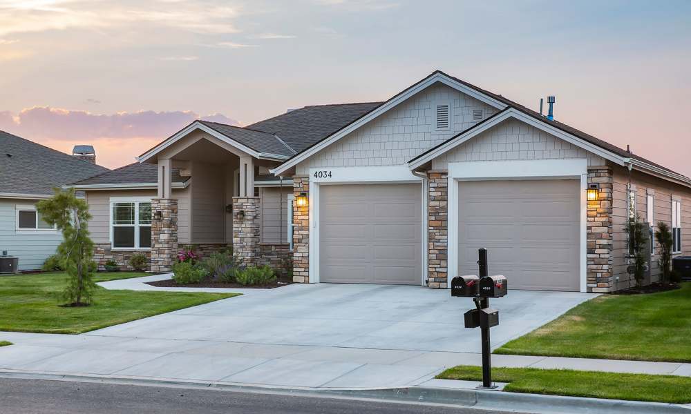 Independent living cottages at Touchmark at Meadow Lake Village in Meridian, Idaho