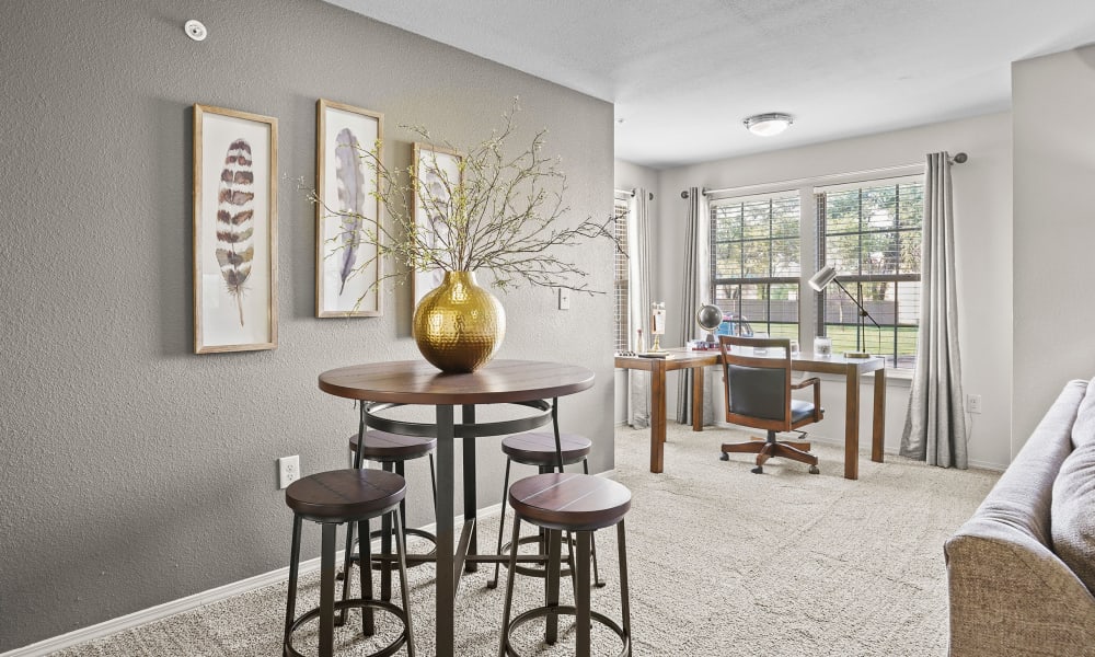 Dining room at Portofino Apartments in Wichita, Kansas