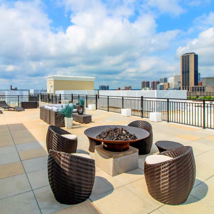 Vida East roof top patio at Cedar Broad, Richmond, Virginia