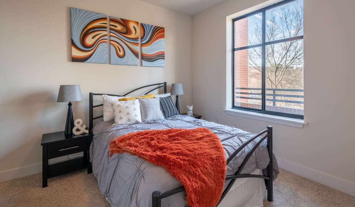 Well decorated bedroom at Cedar Broad, Richmond, Virginia