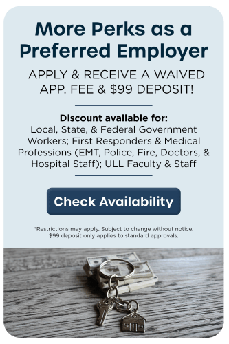 Preferred Employer graphic at Chateau Mirage Apartment Homes in Lafayette, Louisiana