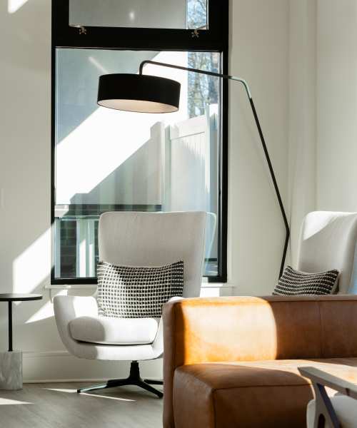 Seating area at 5 Row in Charlottesville,Virginia