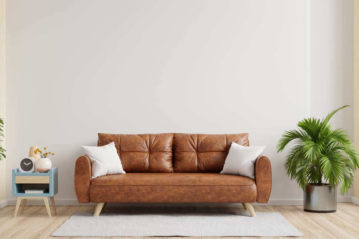 Spacious living area of an apartment home at Village at First in Gilroy, California