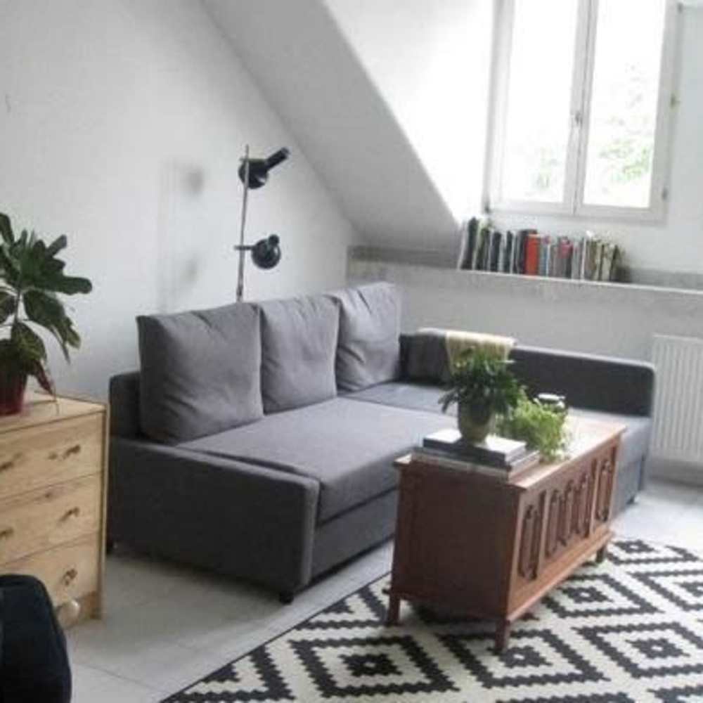 Well-lit living room at Olive Tree Terrace in West Covina, California,