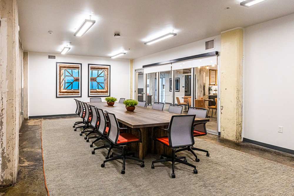 Executive conference room available at Workhouse at Union Terminal in Jacksonville, Florida