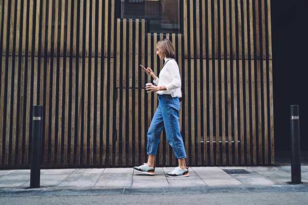 Resident walking in the neighborhood near Sohana Apartments in Nashville, Tennessee