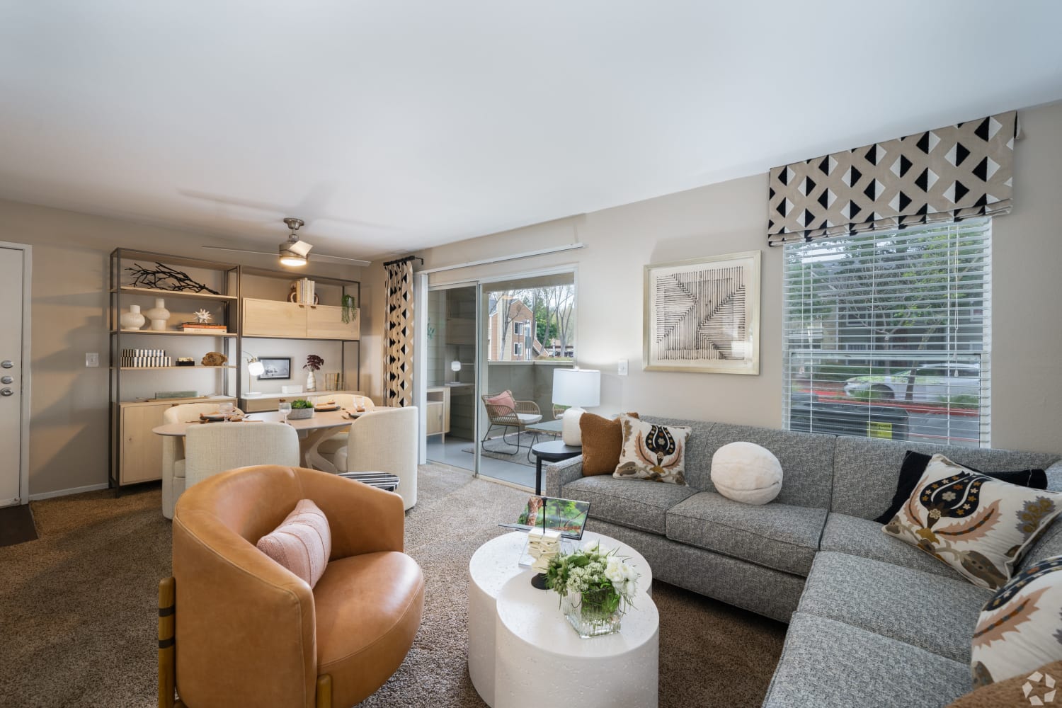 Well appointed living room at Bridges at San Ramon in San Ramon, California
