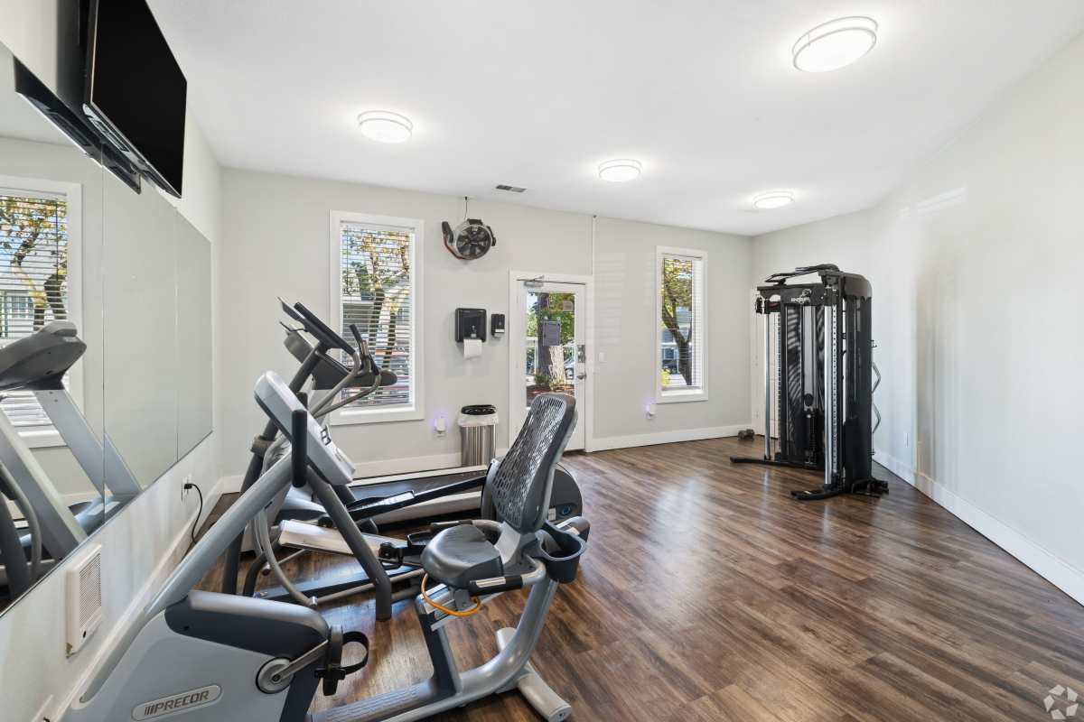 Modern fitness center at Arnada Pointe in Vancouver, Washington
