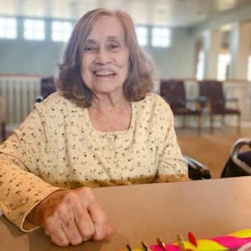 Happy resident at Canoe Brook Assisted Living & Memory Care in Catoosa, Oklahoma
