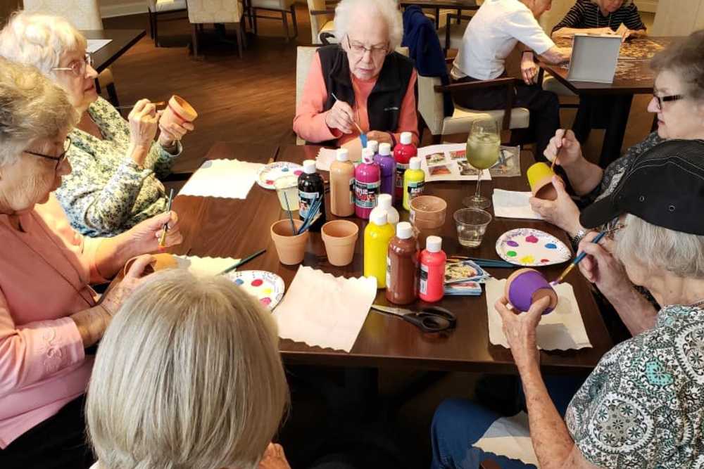 Our residents are crafty at Legacy Living Defiance in Defiance, Ohio