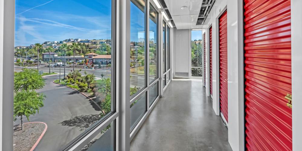 Indoor climate controlled units at StorQuest Self Storage in Oakland, California