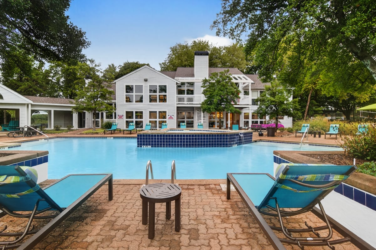 We have a swimming pool at Trinity Lakes in Cordova, Tennessee