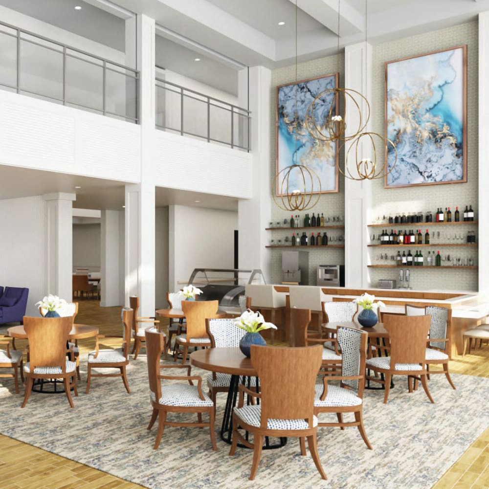 Community clubhouse at Anthology Senior Living in Chicago, Illinois