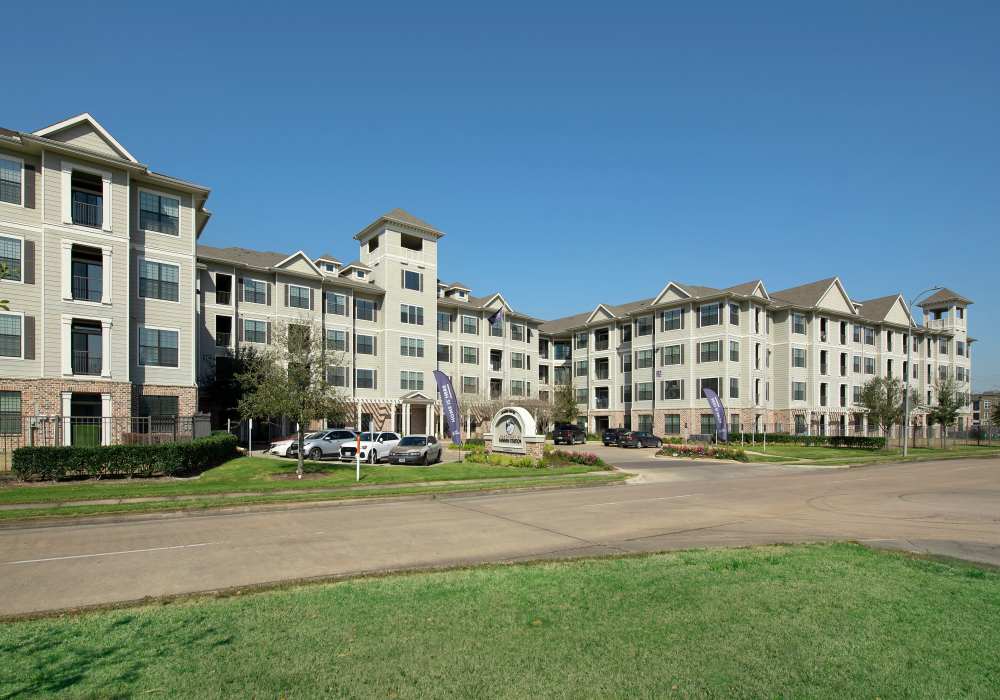 Exterior view of the apartments at Nantucket at Fannin Station in Houston, Texas