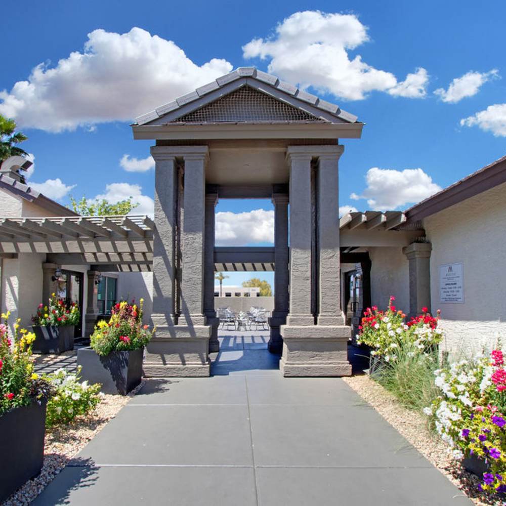 Leasing office entry at Modena in Phoenix, Arizona
