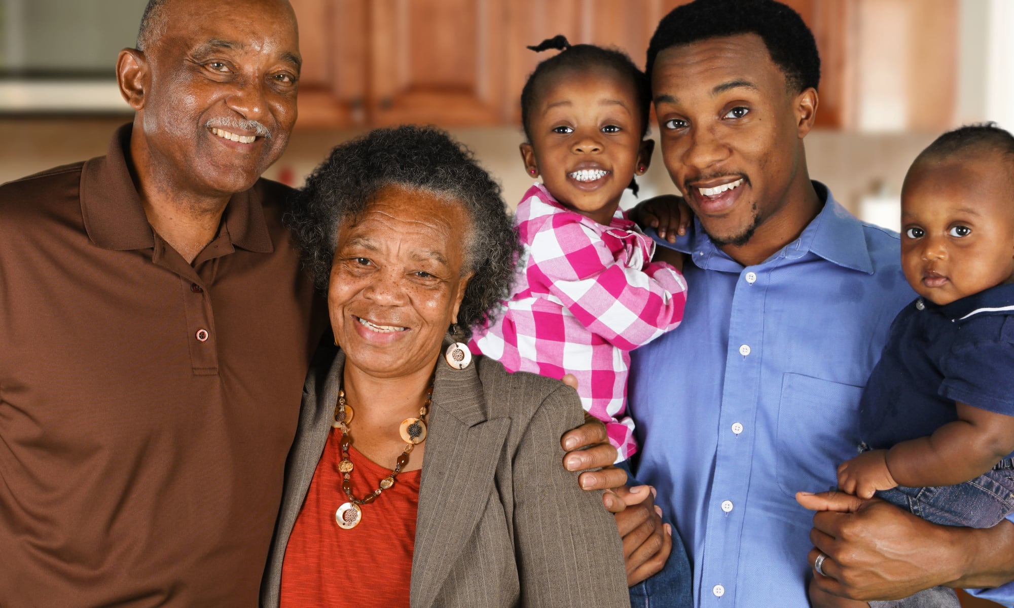 Clients and their son and grandchildren