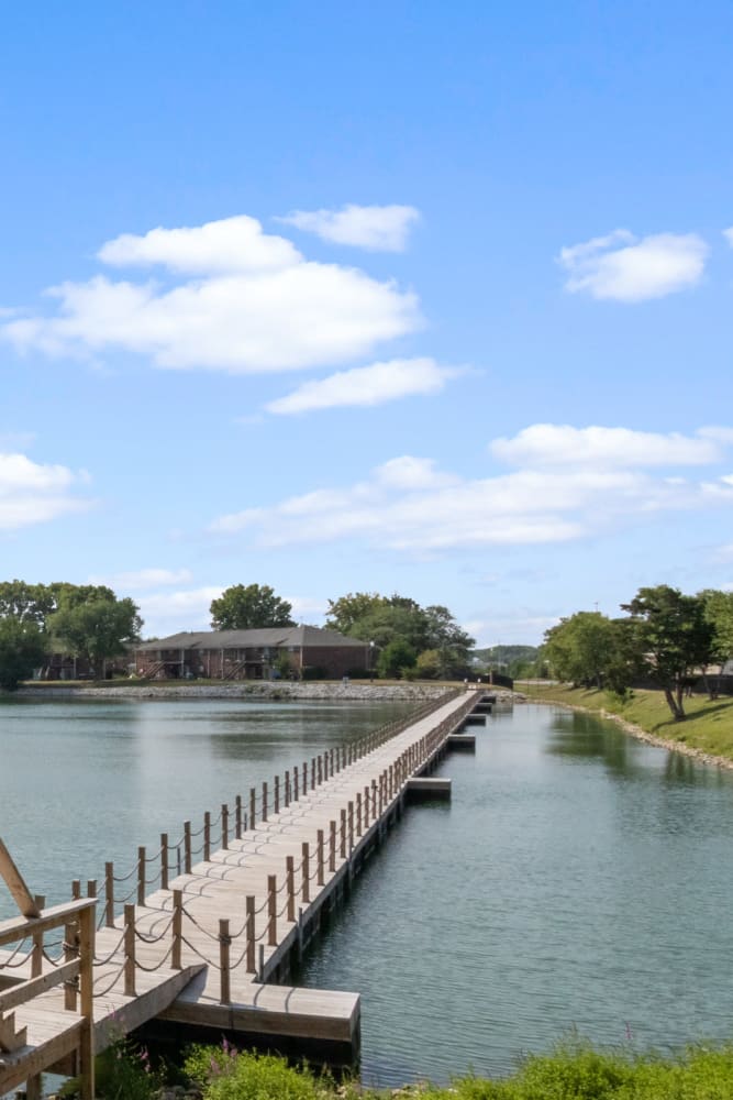 Lake with pier