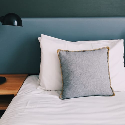 bedroom at Pacific Station South in Santa Cruz, California