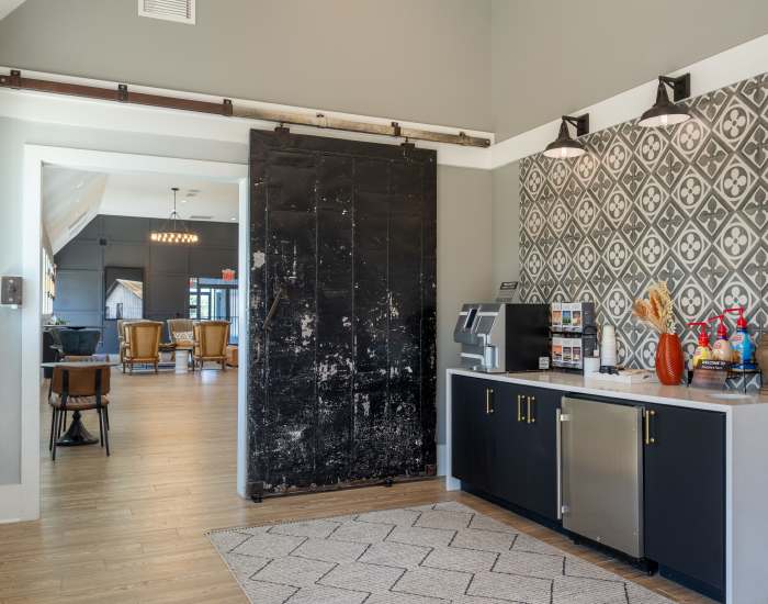 Resident coffee bar Murphy's Farm Apartments in Morganton, North Carolina