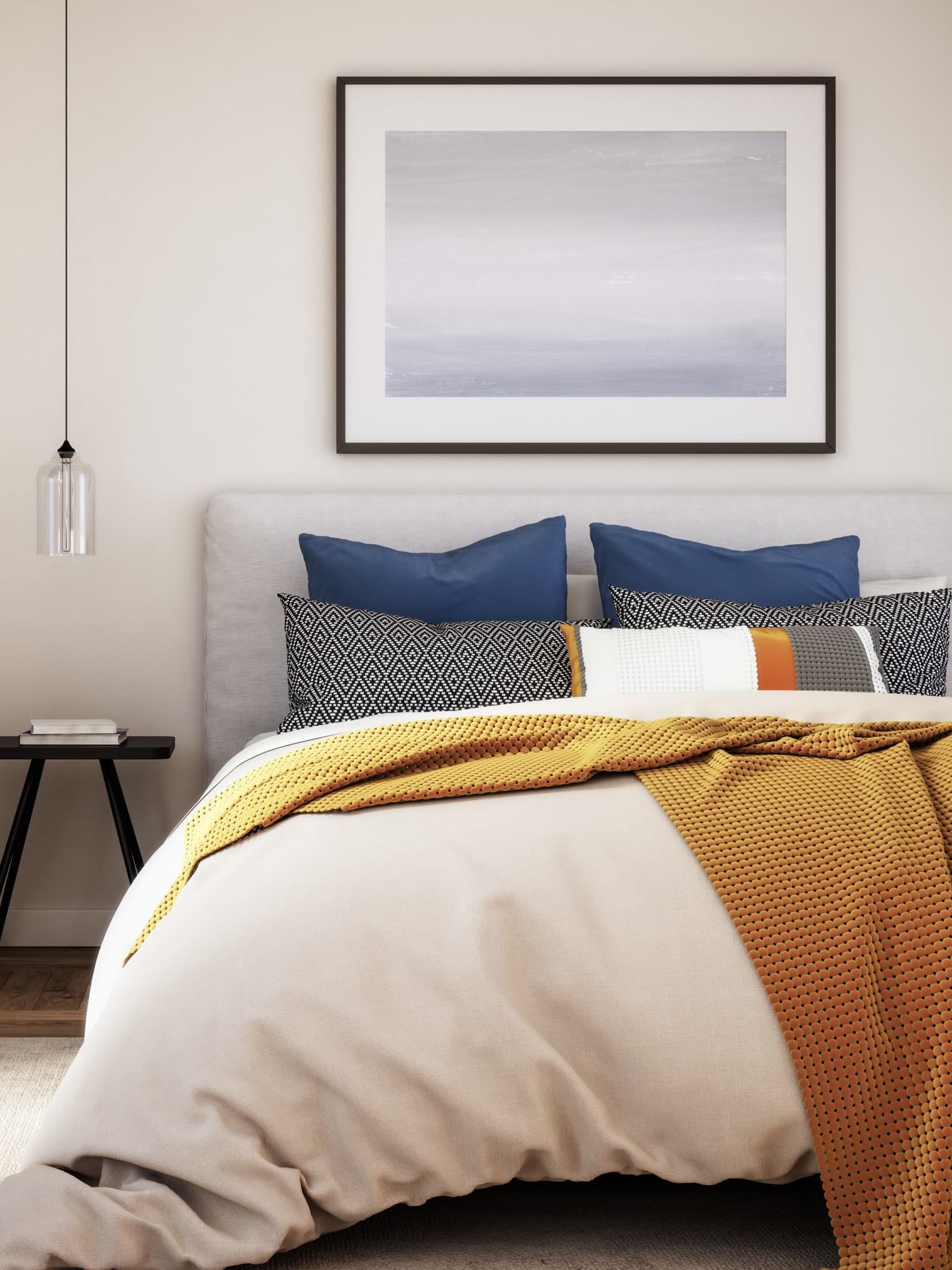 Model bedroom at Brookside Park Apartments in Florence, Kentucky