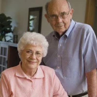 Resident couple in their apartment at Osborne Apartments