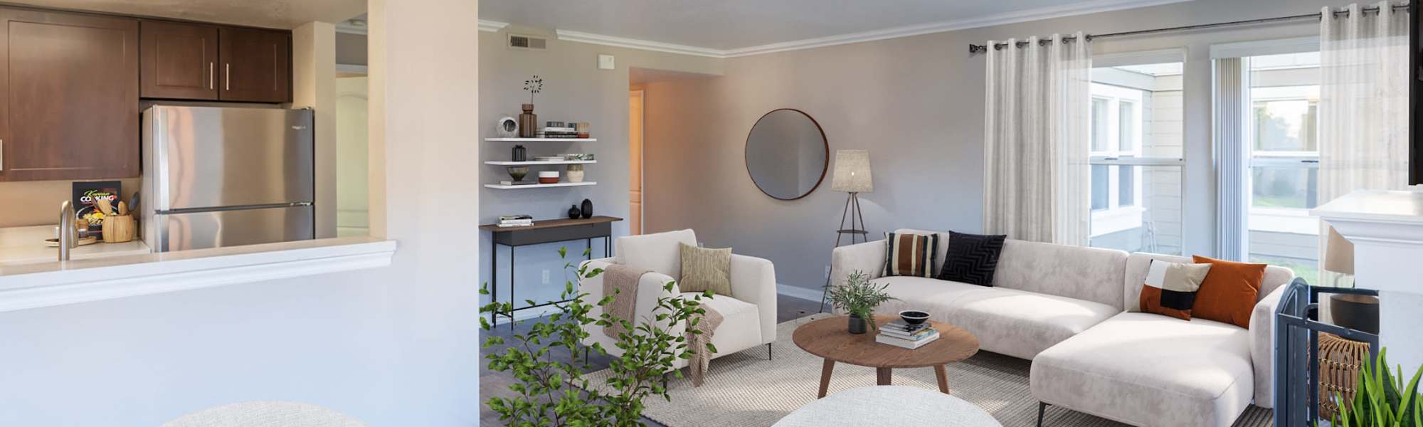 Floor plan at Seventeen Mile Drive Village Apartment Homes in Pacific Grove, California