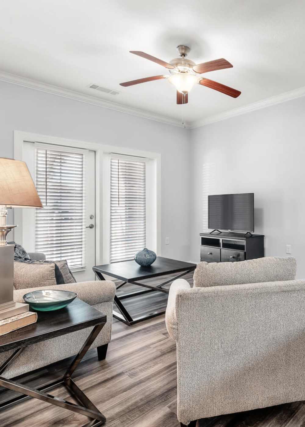 Living room at Palisades of Charleston in Johns Island, South Carolina