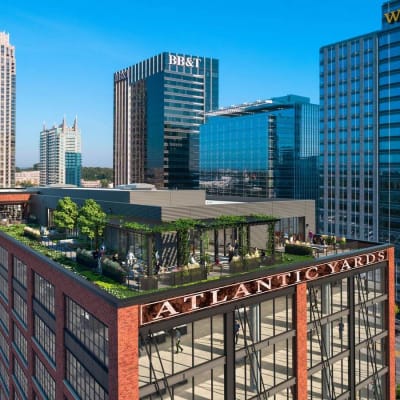 Rooftop patio at The Alcove in Smyrna, Georgia