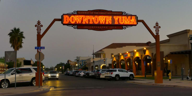 downtown 16th Street in Yuma, Arizona