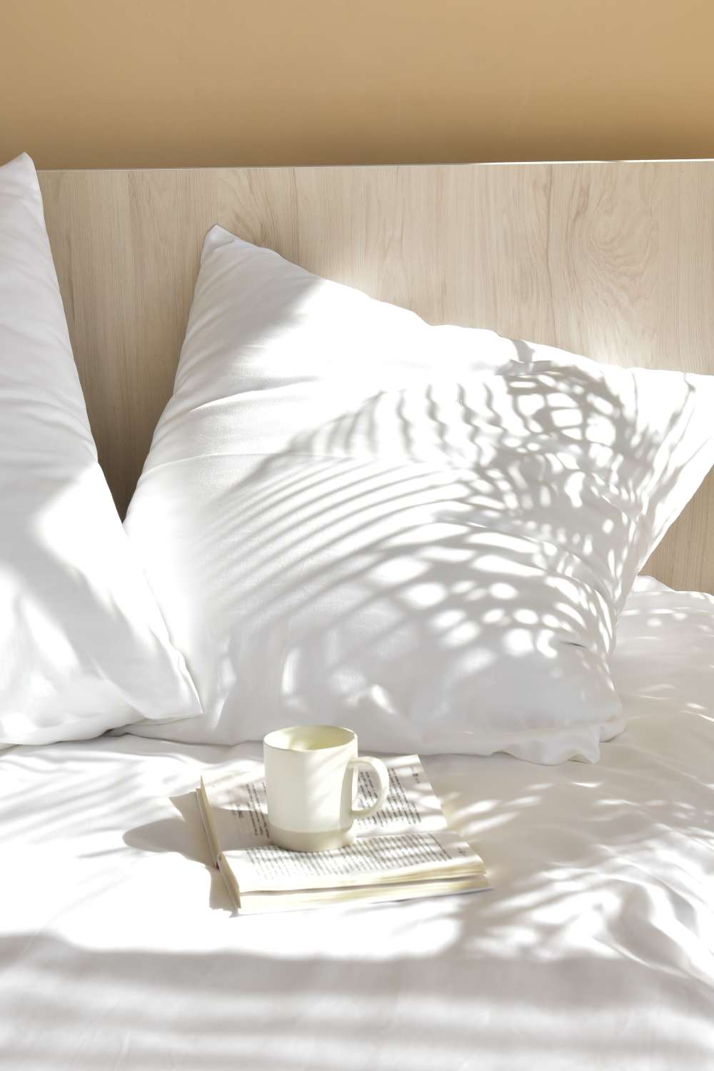 Bed in a bedroom at Avion Apartments in Jacksonville, Florida