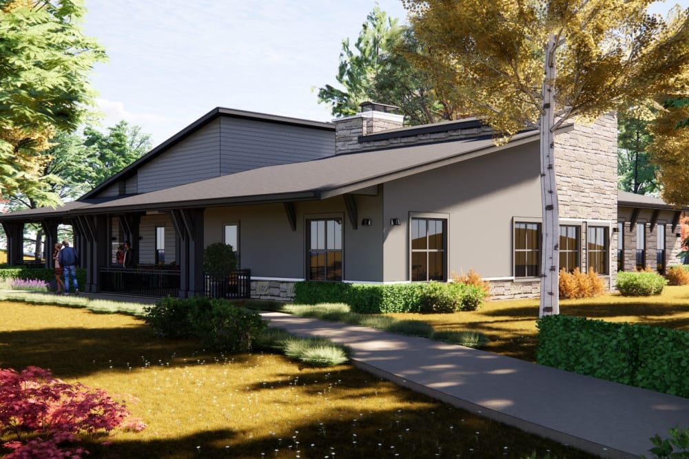 Rendering of the apartments at The Pike in Eagle, Colorado 