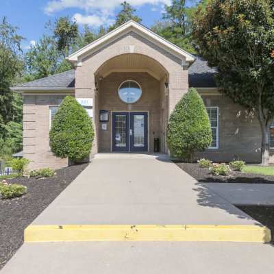 Lush green landscaping at Orchard Hills, Jeffersonville, Indiana