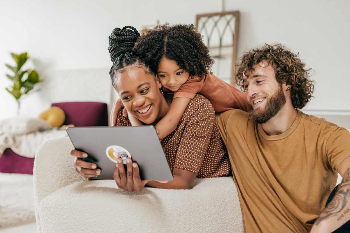Happy resident family at Bolivar Homes in Cleveland, Mississippi