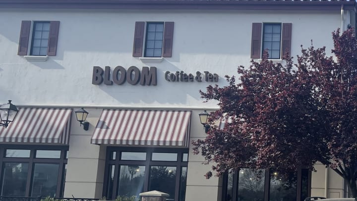 Bloom Coffee and Tea Sign