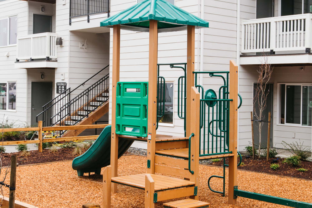 Playground and activites for kids at Markwood Apartments in Burlington, Washington